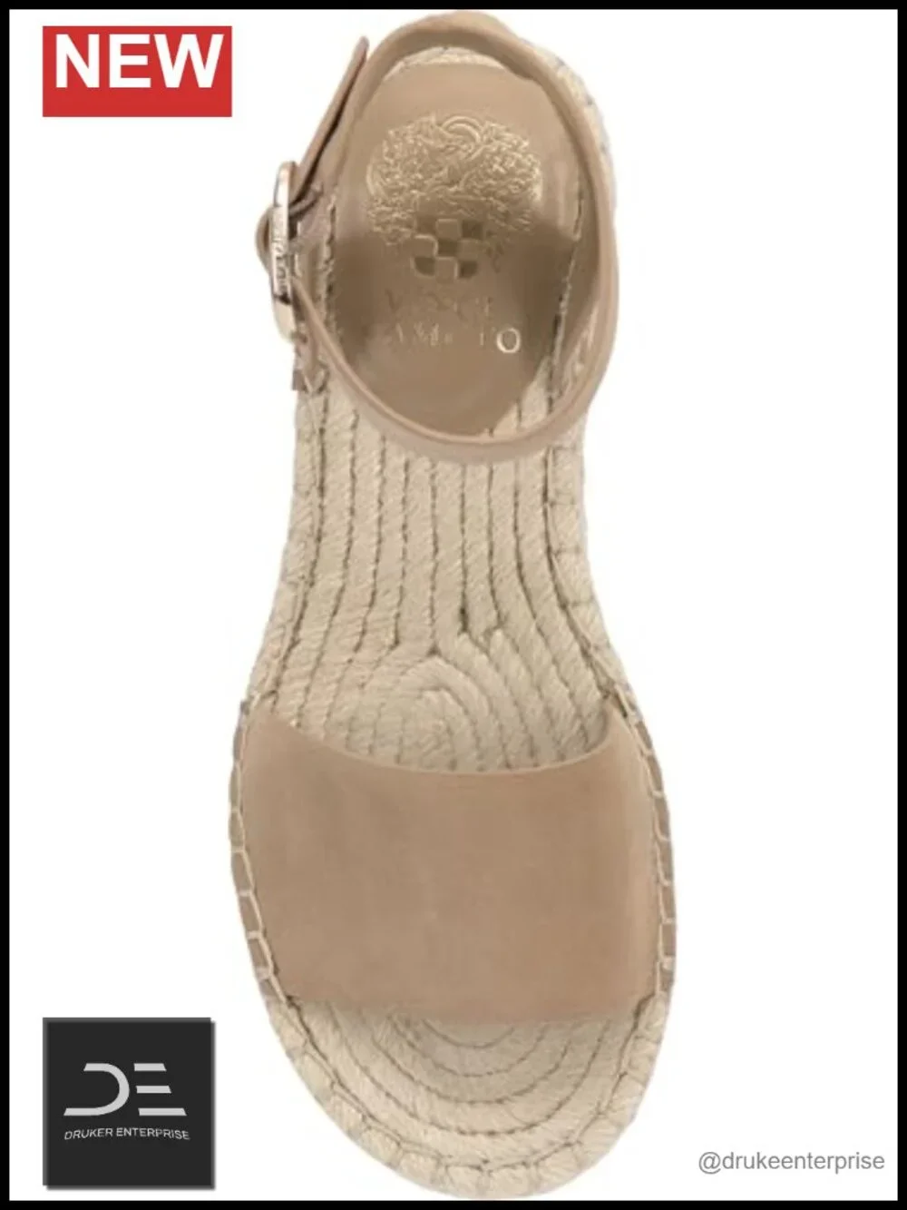 Vince Camuto Darna Espadrille Platform Sandals Suede Ankle Strap